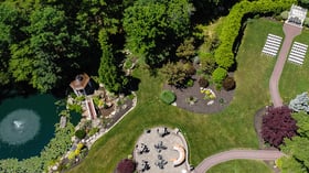 Aerial view of Miraval Gardens by Wedgewood Events