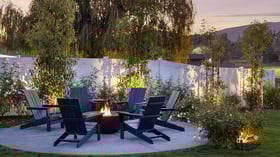 Wedgewood Events - Sunset Fire Pit Lounge with Mountain Views